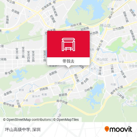 坪山高级中学地图