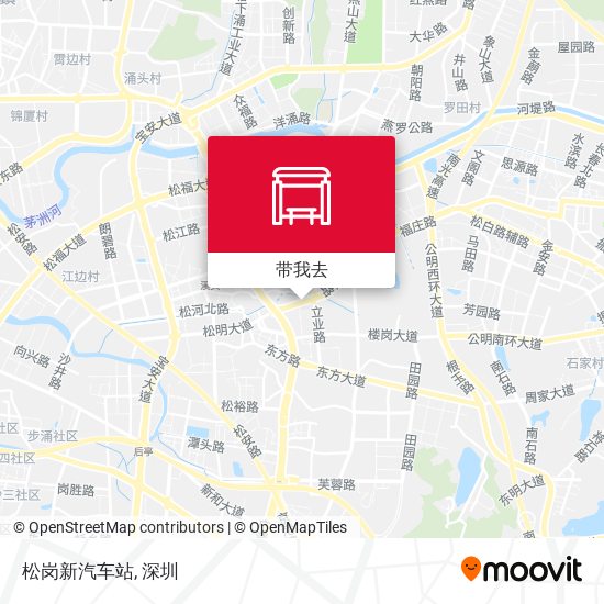 松岗新汽车站地图