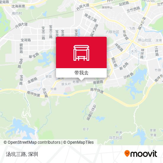 汤坑三路地图