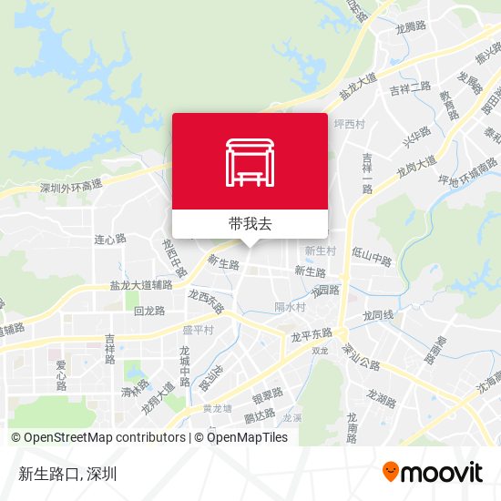 新生路口地图