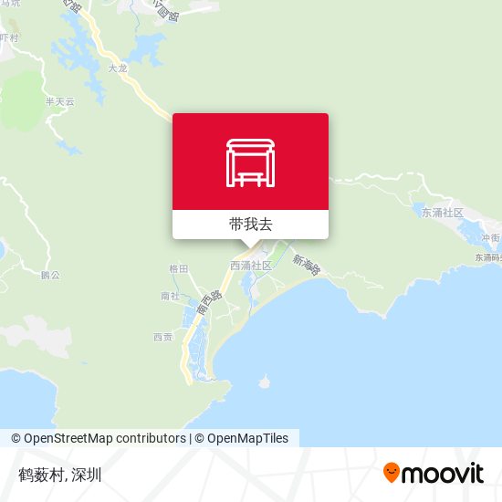 鹤薮村地图