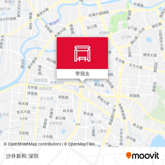 沙井新和地图