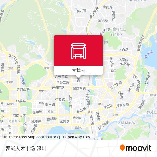 罗湖人才市场地图