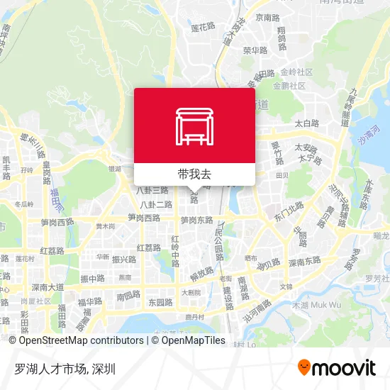 罗湖人才市场地图