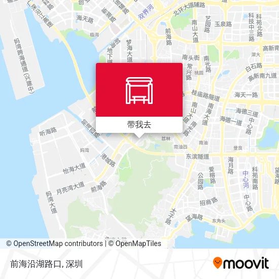 前海沿湖路口地图