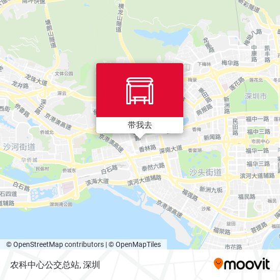 农科中心公交总站地图