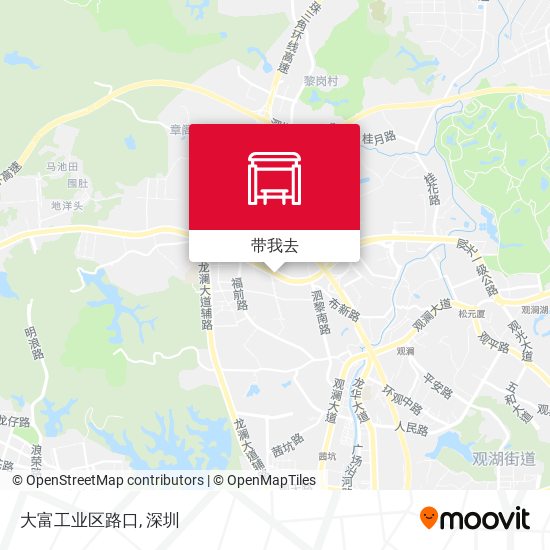 大富工业区路口地图
