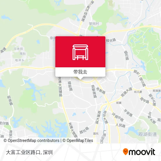 大富工业区路口地图