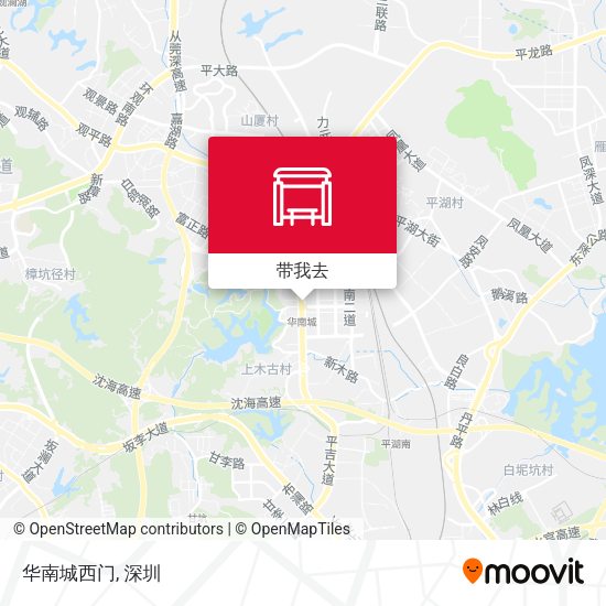 华南城西门地图