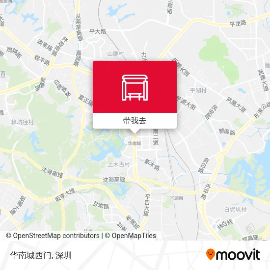 华南城西门地图