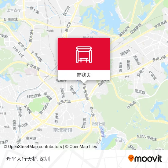 丹平人行天桥地图