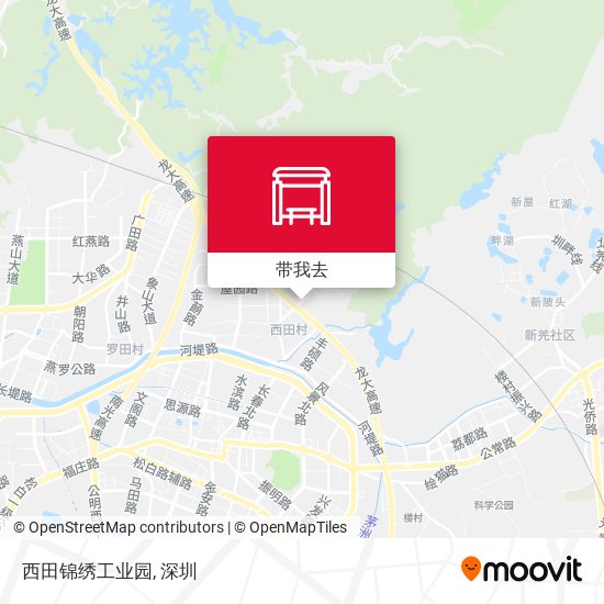 西田锦绣工业园地图