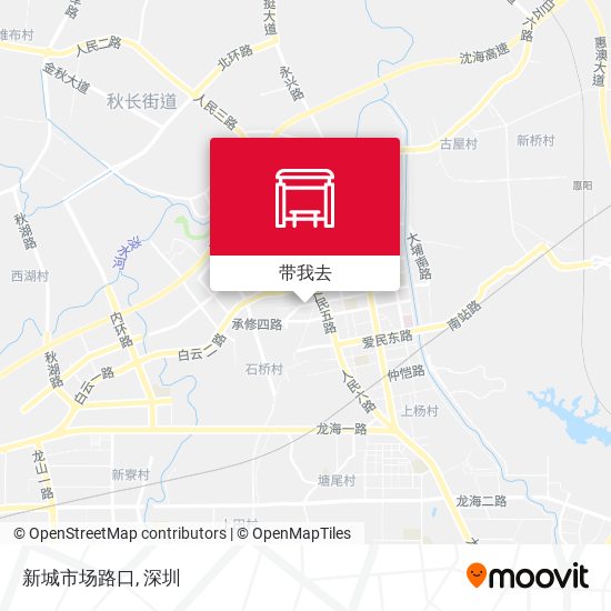 新城市场路口地图