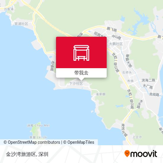 金沙湾旅游区地图