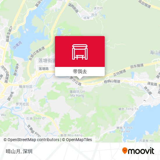 晴山月地图