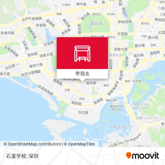 石厦学校地图