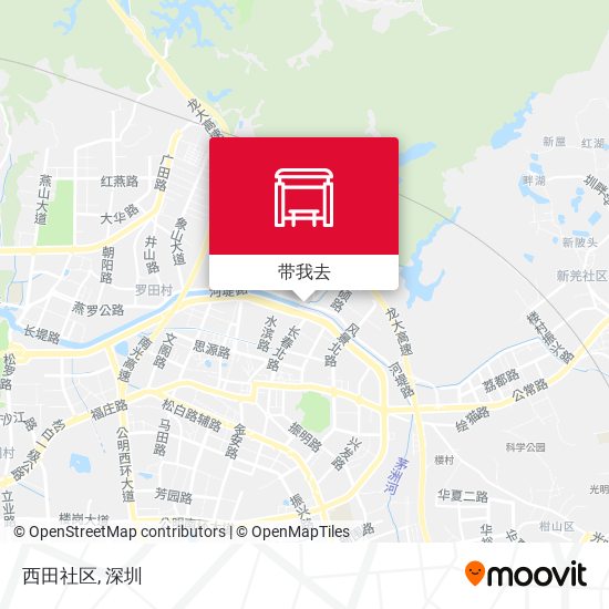 西田社区地图