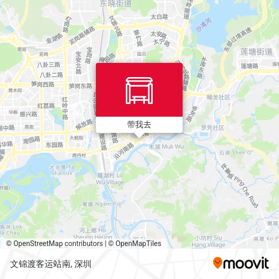 文锦渡客运站南地图