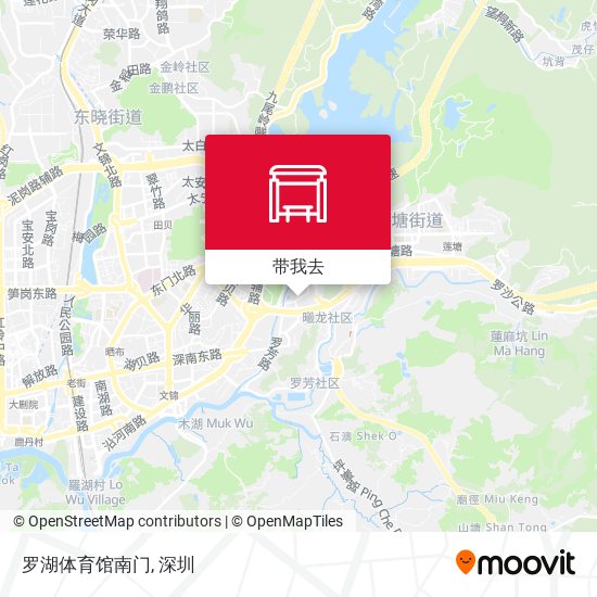罗湖体育馆南门地图