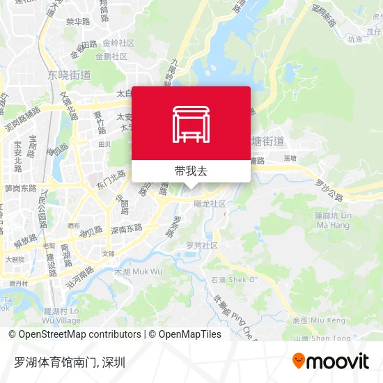 罗湖体育馆南门地图