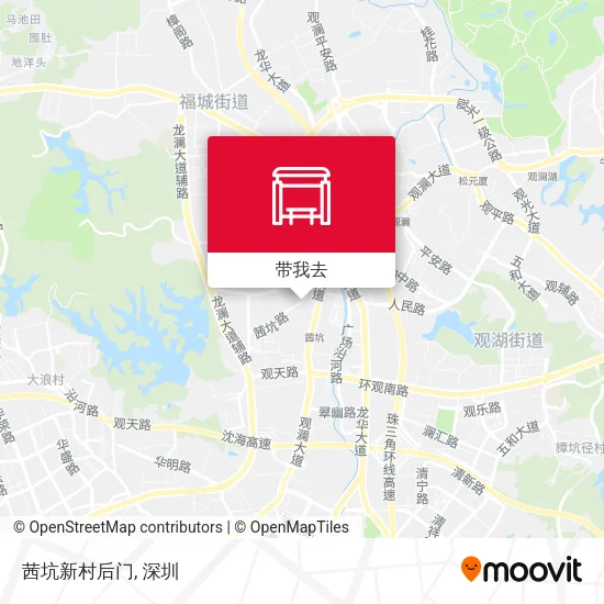 茜坑新村后门地图
