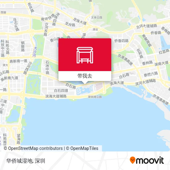 华侨城湿地地图