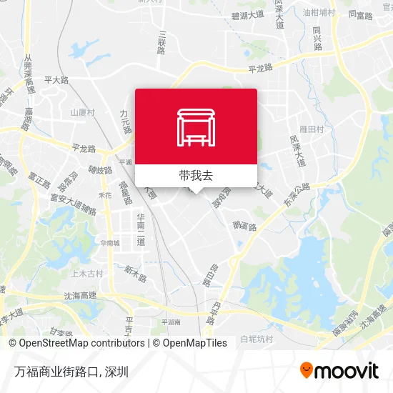 万福商业街路口地图