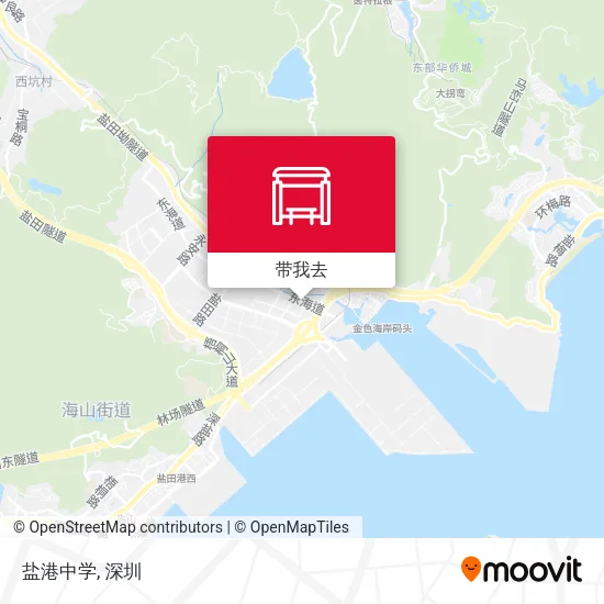 盐港中学地图