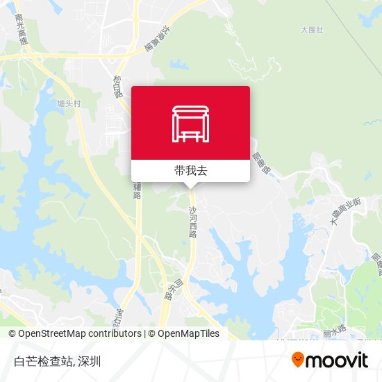 白芒检查站地图