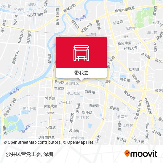 沙井民营党工委地图
