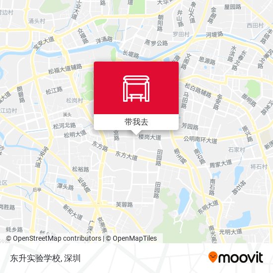 东升实验学校地图