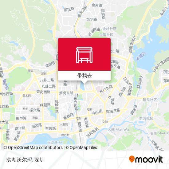 洪湖沃尔玛地图