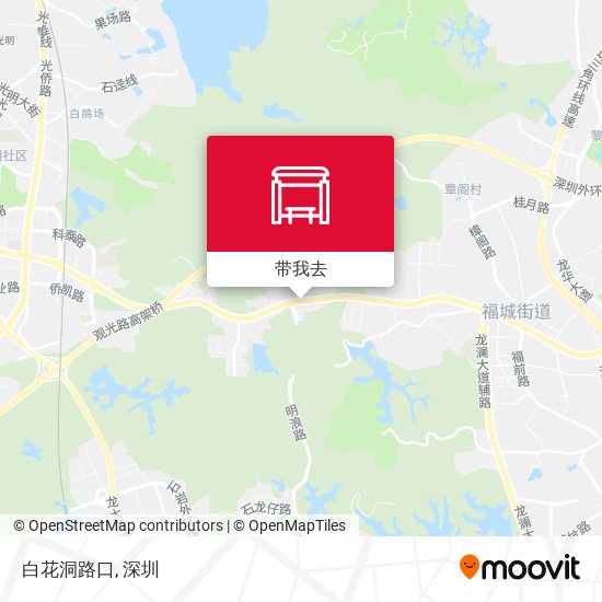 白花洞路口地图