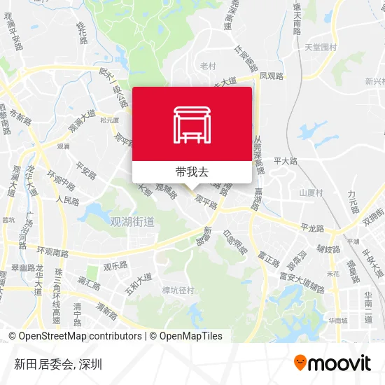 新田居委会地图