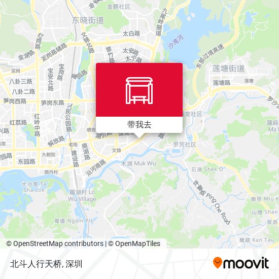 北斗人行天桥地图