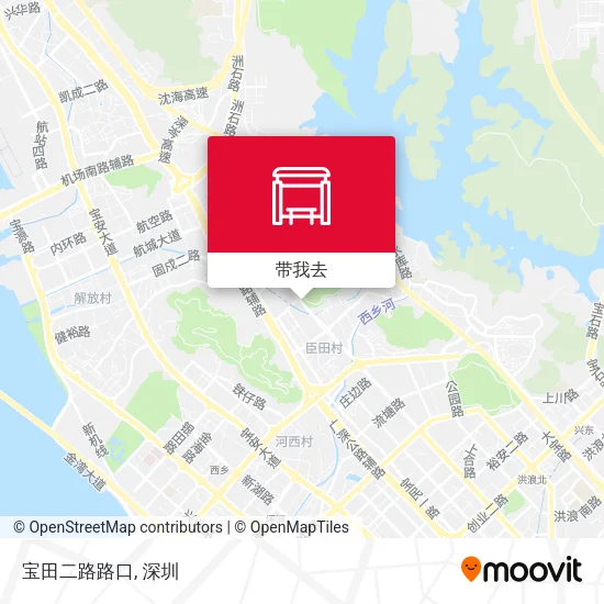 宝田二路路口地图