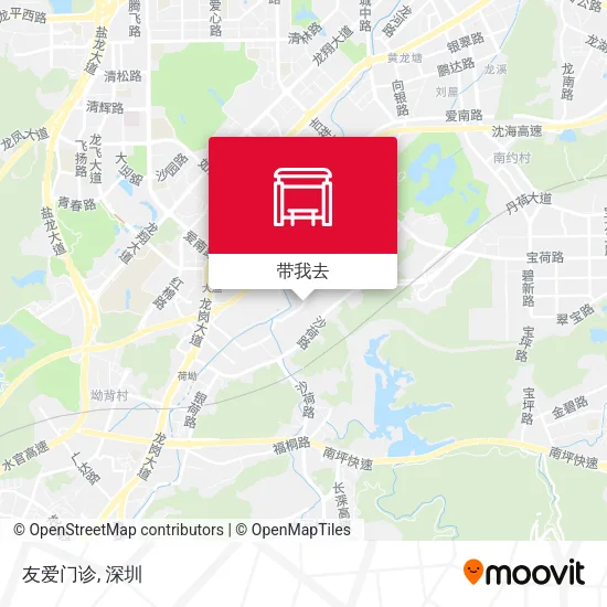 友爱门诊地图