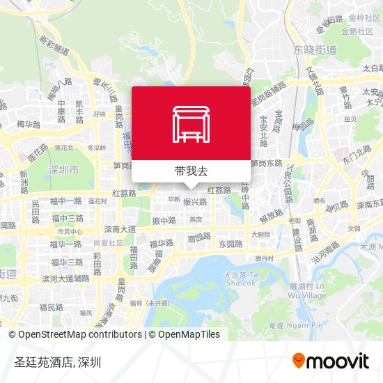 圣廷苑酒店地图