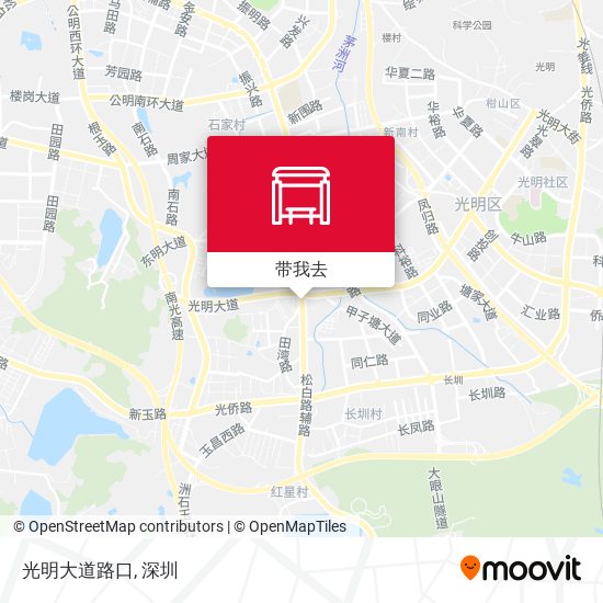 光明大道路口地图