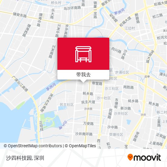 沙四科技园地图