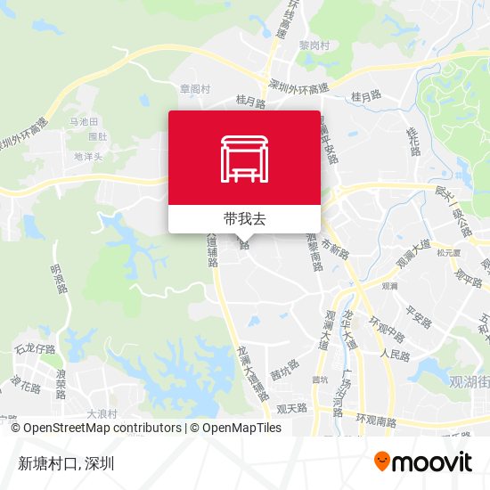新塘村口地图