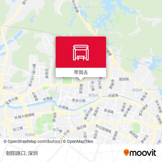 朝阳路口地图