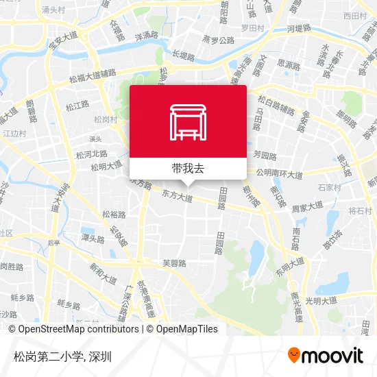松岗第二小学地图
