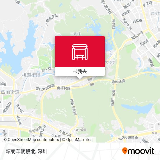 塘朗车辆段北地图