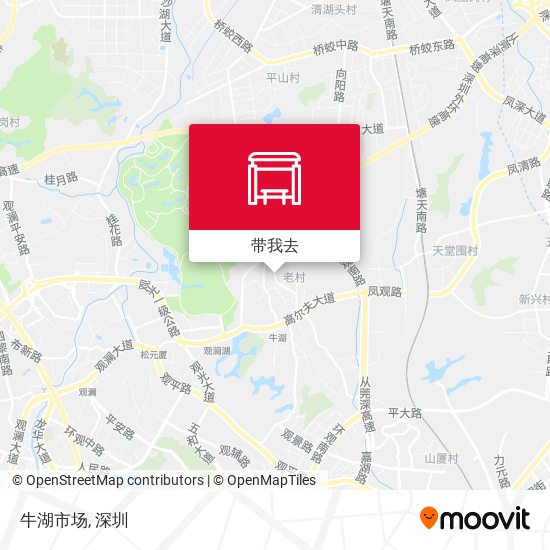 牛湖市场地图