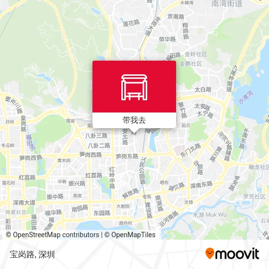 宝岗路地图