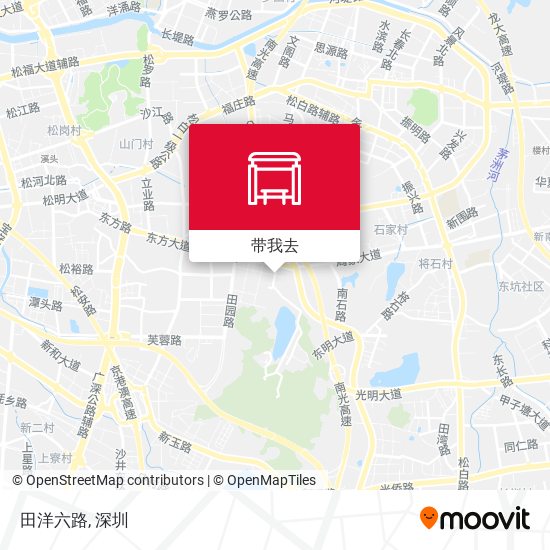 田洋六路地图