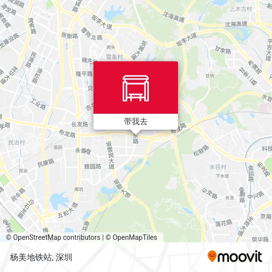 杨美地铁站地图