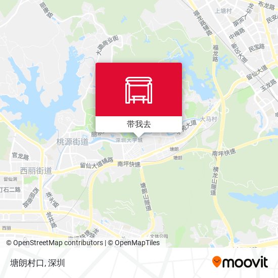 塘朗村口地图
