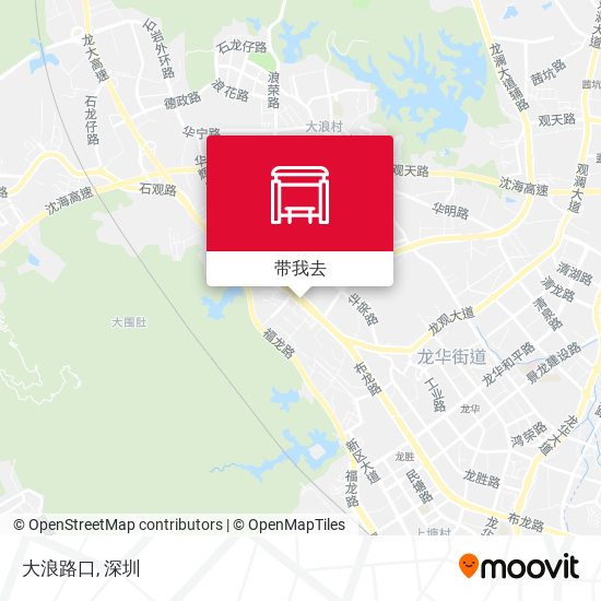 大浪路口地图